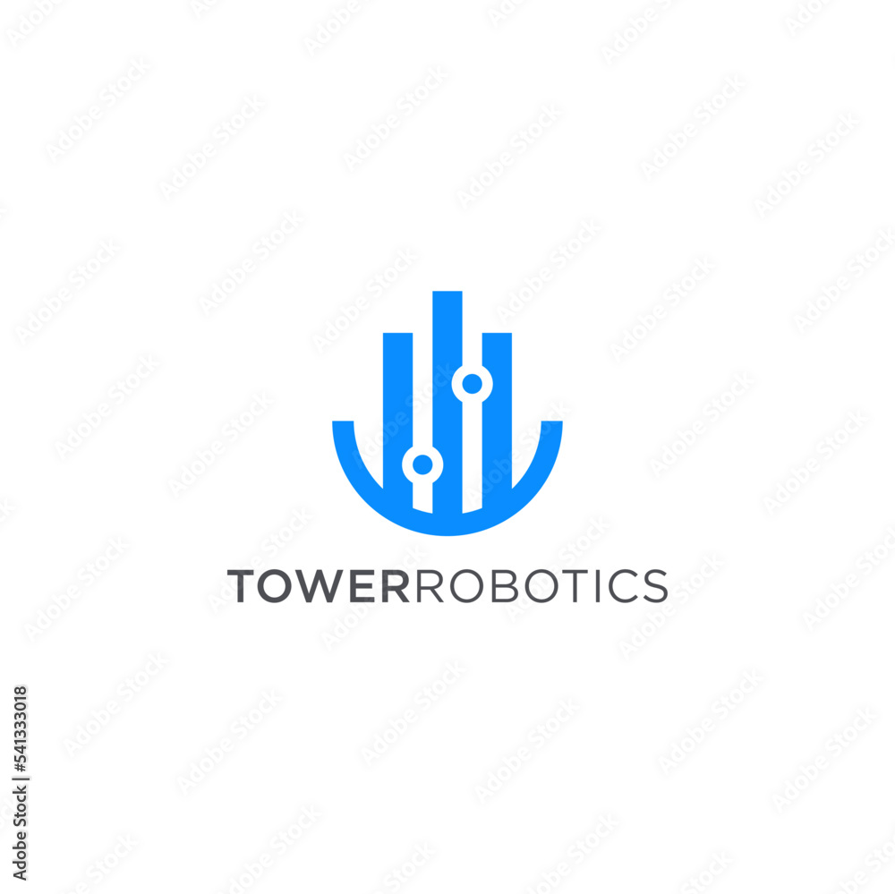 robotics abstract technology logos