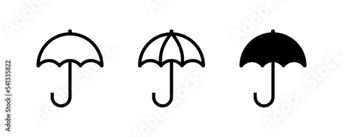 Umbrella icon. Parasol symbol. Vector sign.