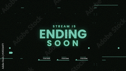 Stream is Ending Soon Background Vector Illustration