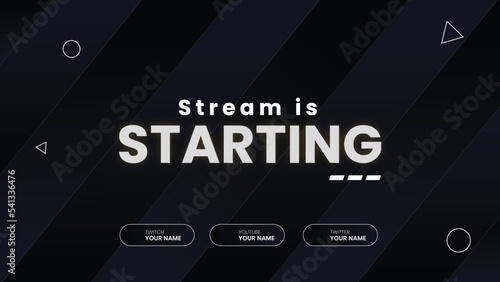 Stream Starting HD screen Overlay.