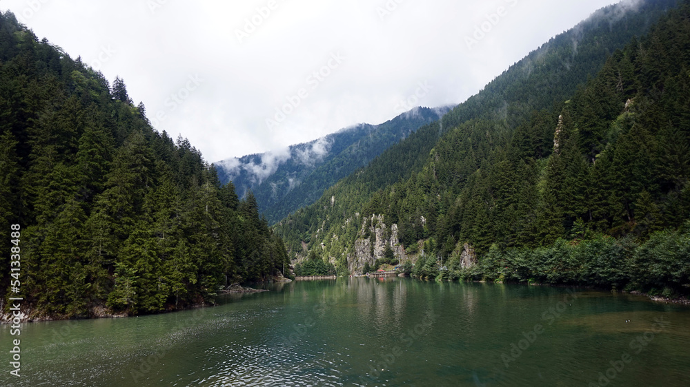 lake, mountain, landscape, water, nature, mountains, sky, summer, alps, view, forest, travel, clouds, panorama, river, rock, tree, valley, tourism, green, scenic, beautiful
