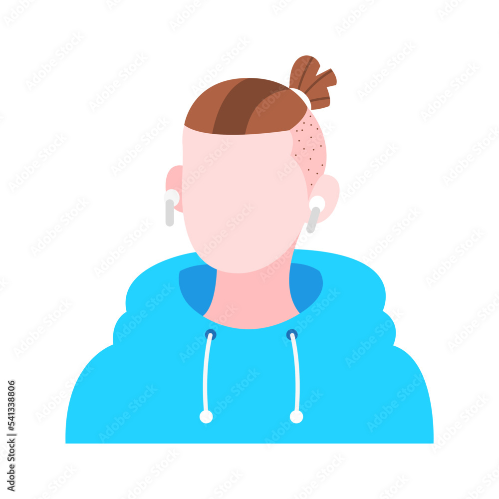 Isolated calve woman head vector illustration Isolated calve woman head vector illustration