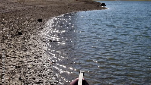 a german dam with very low water due to climate change 4k 30fps video photo