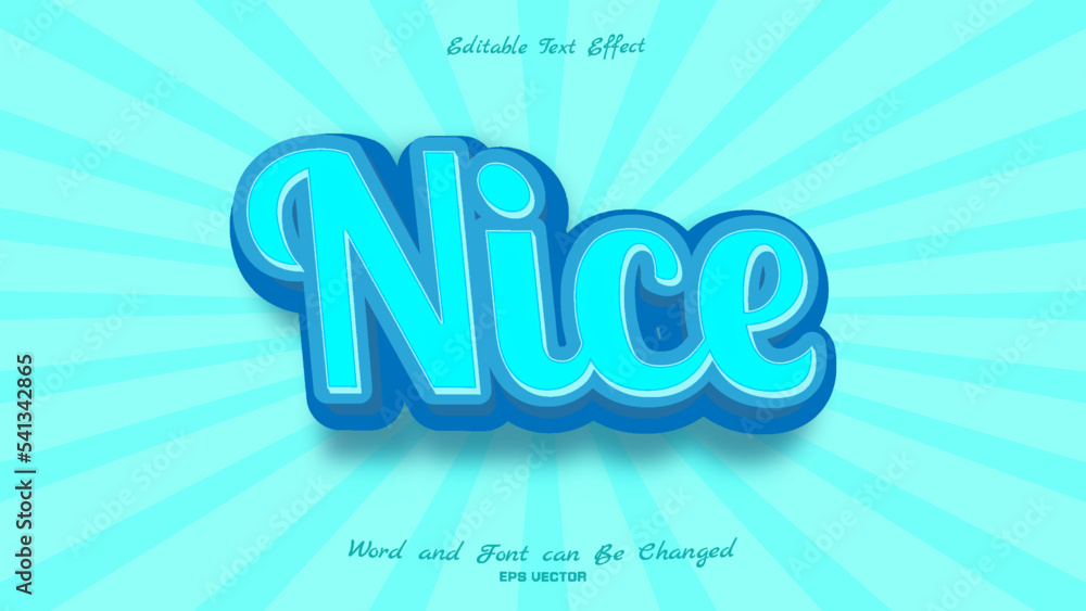 Nice Text Effect With Blue Color