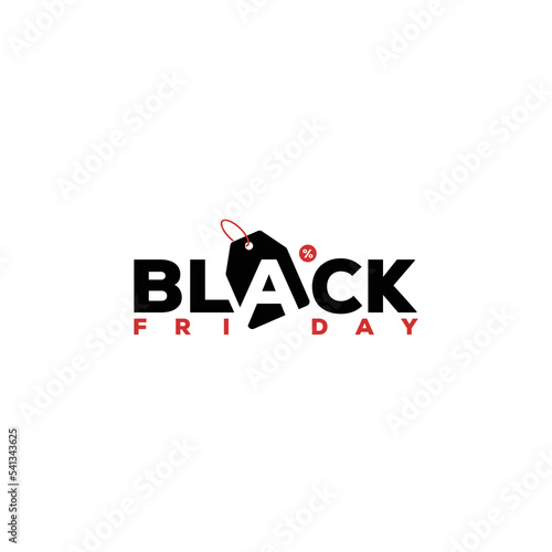 Black Friday logo for advertising, icon, discount tag, level, vector logo template