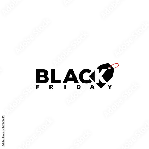 Black Friday logo for advertising, icon, discount tag, level, vector logo template