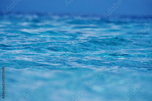 Close up of clear sea water as background