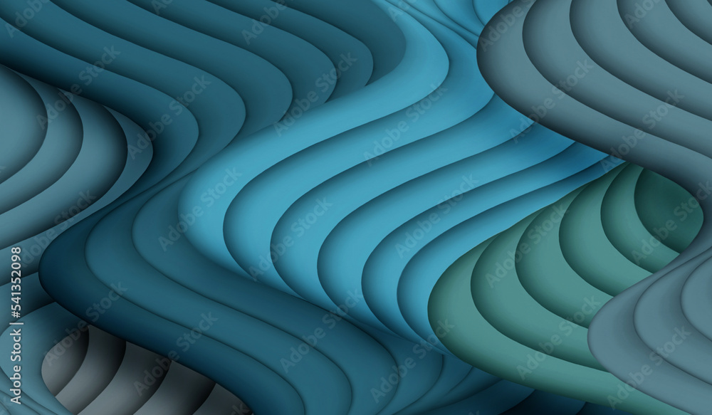 Obraz premium Ondas abstratas 3d