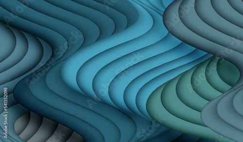 Fototapeta Naklejka Na Ścianę i Meble -  Ondas abstratas 3d