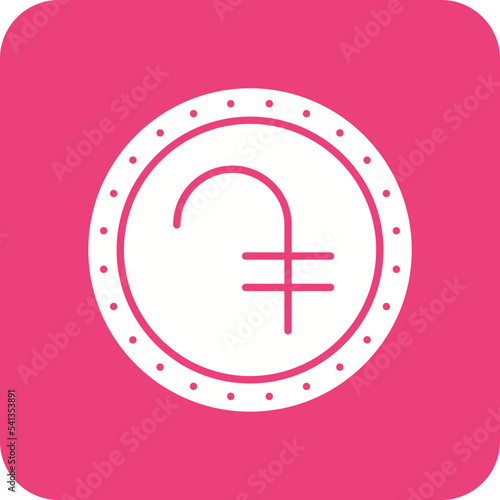 Dram Multicolor Round Corner Glyph Inverted Icon
