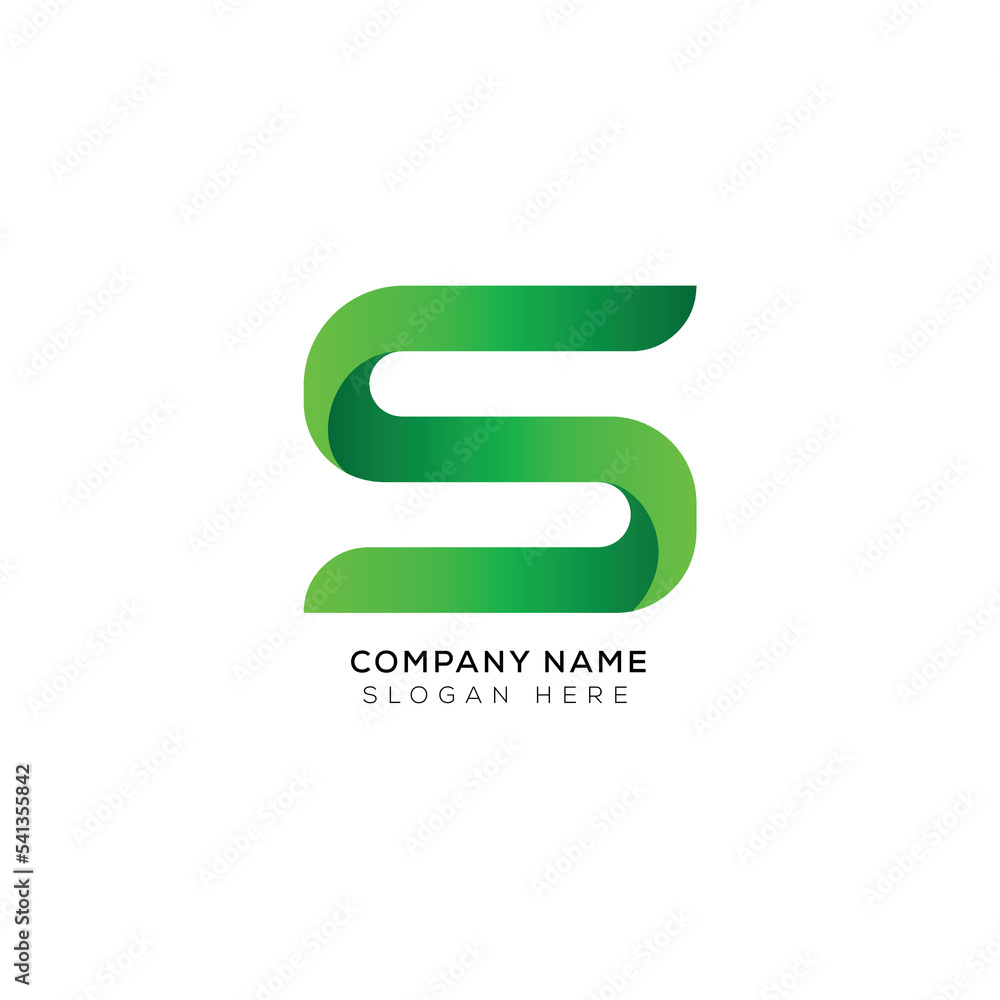 Modern minimalist letter S logo design Modern minimalist letter S logo design