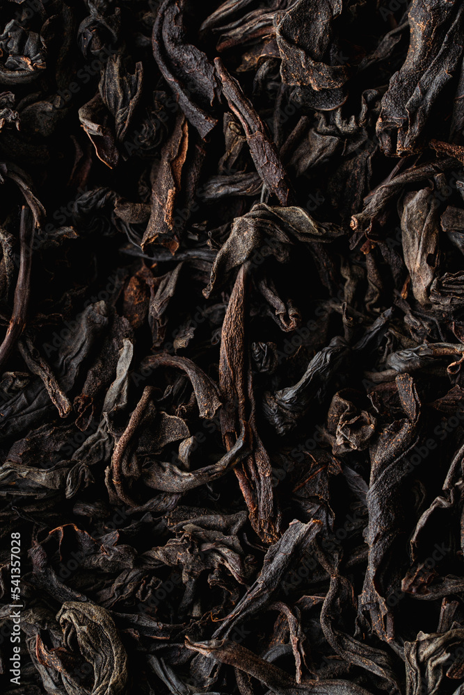 Black british assam tea high quality macro shot Black british assam tea high quality macro shot