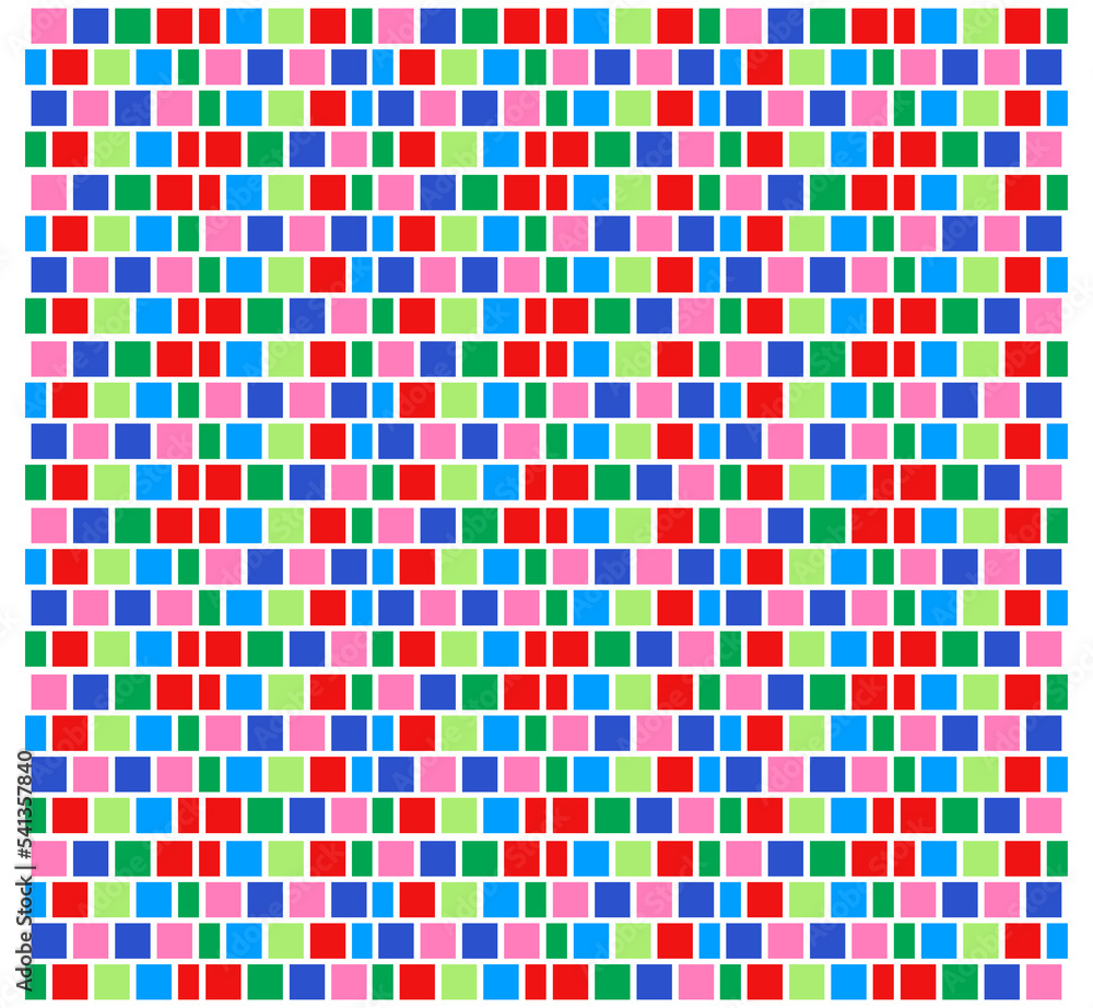 Fototapeta premium 図形 パターン ダイス 四角形 スクエア 背景 カラー