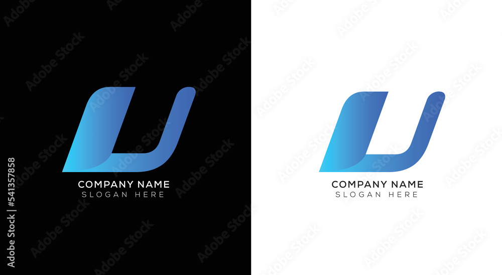 Modern minimal logo letter U design Modern minimal logo letter U design