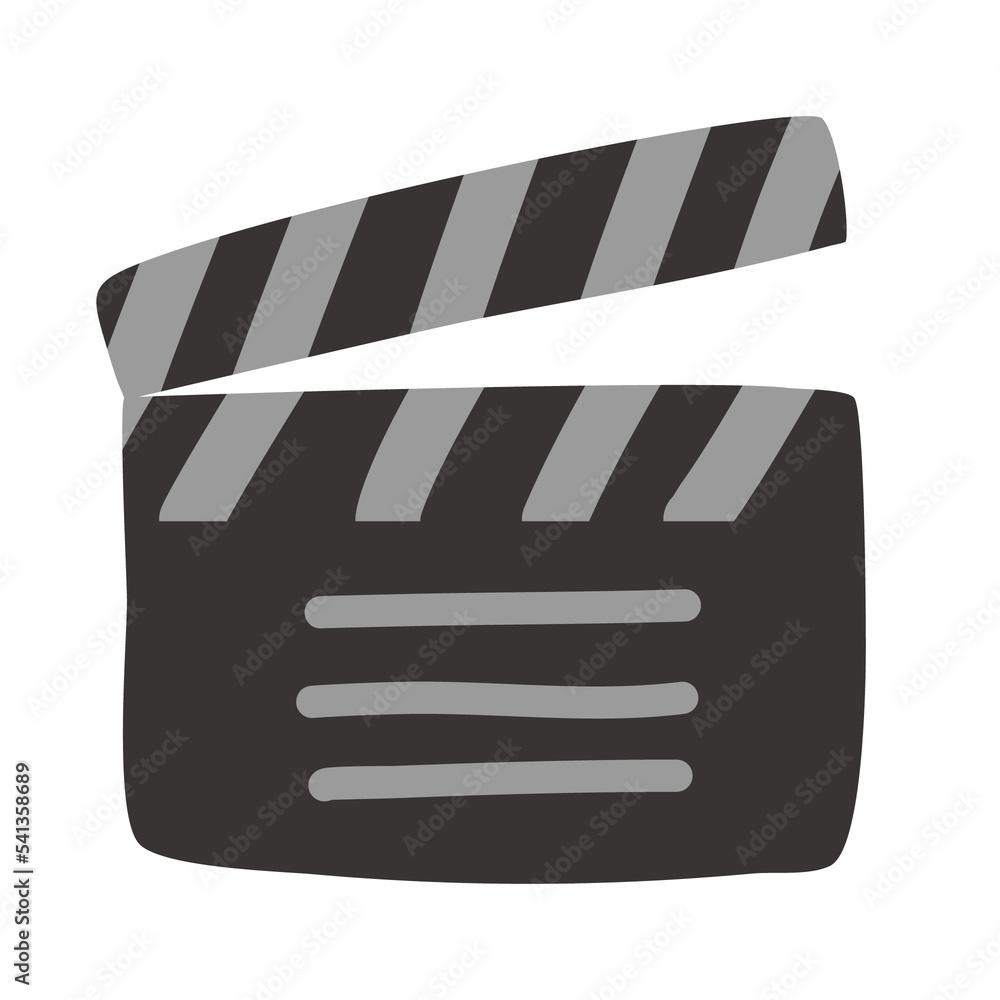 Naklejka premium film clapper