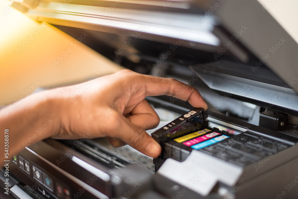 Printer and ink changing Printer and ink changing