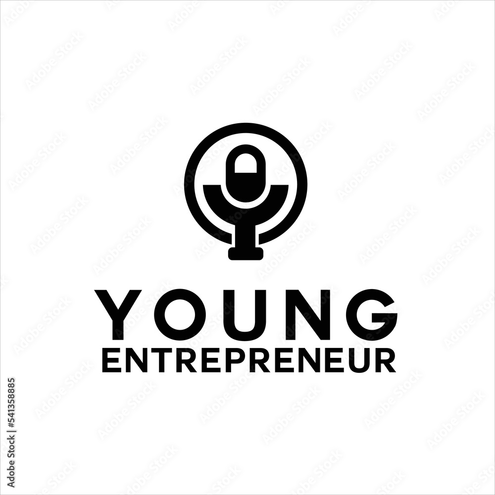 Y Letter With microphone logo Design Template Y Letter With microphone logo Design Template