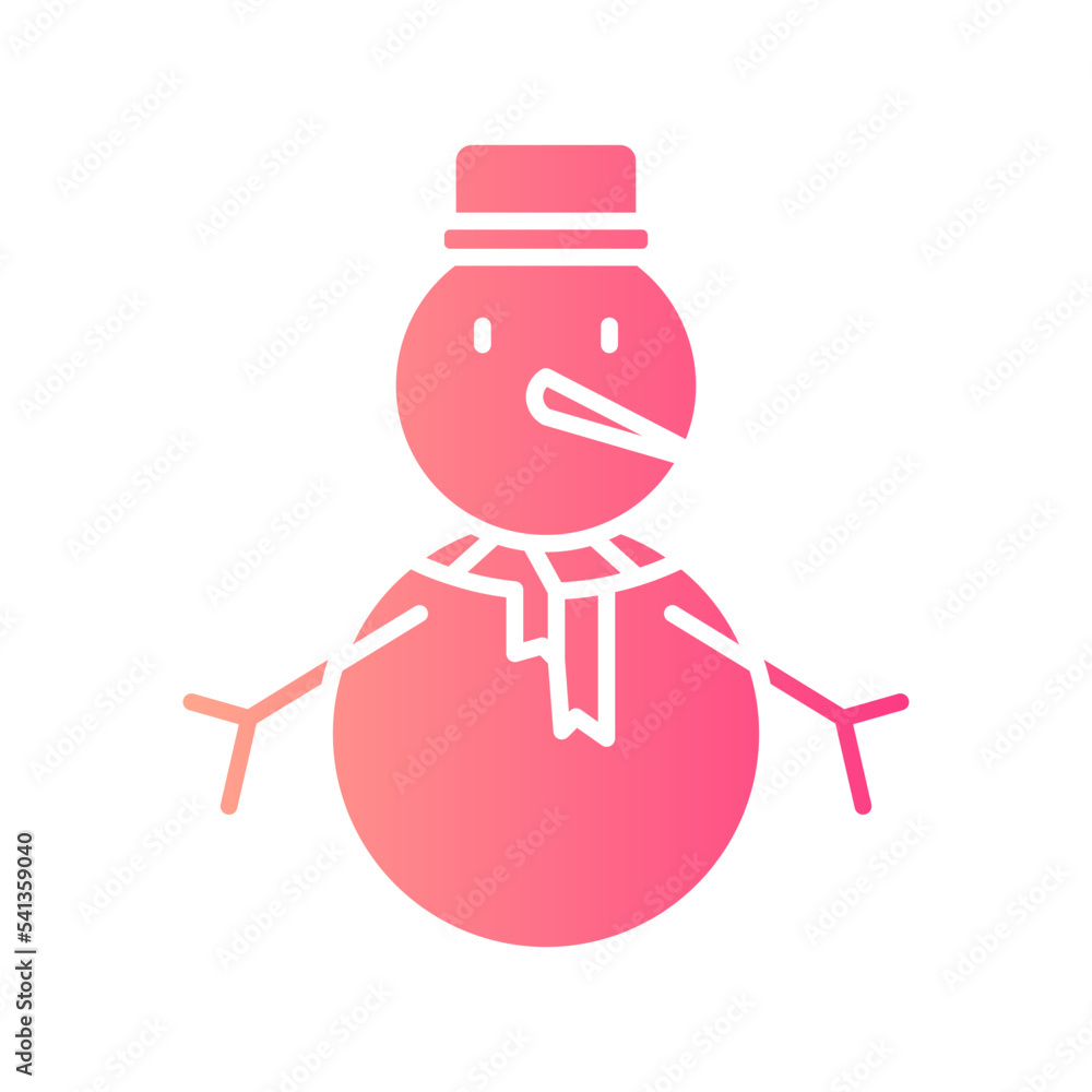 snowman gradient icon