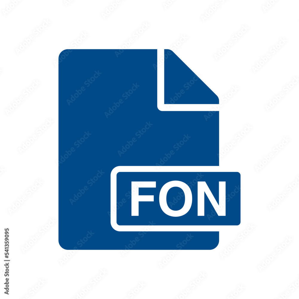 File document icon, FON symbol design illustration. File document icon, FON symbol design illustration.