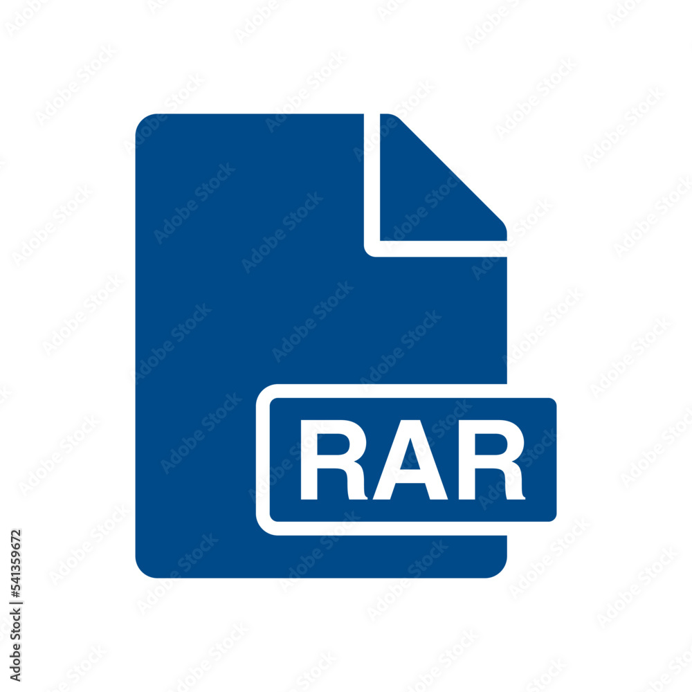File document icon, RAR symbol design illustration. File document icon, RAR symbol design illustration.