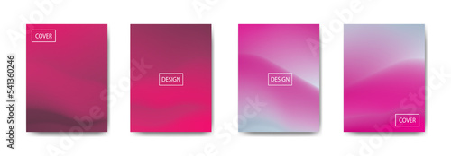 set of abstract background with beautiful gradation color, colorful background for poster flyer banner backdrop.vertical banner.cool fluid background vector illustration