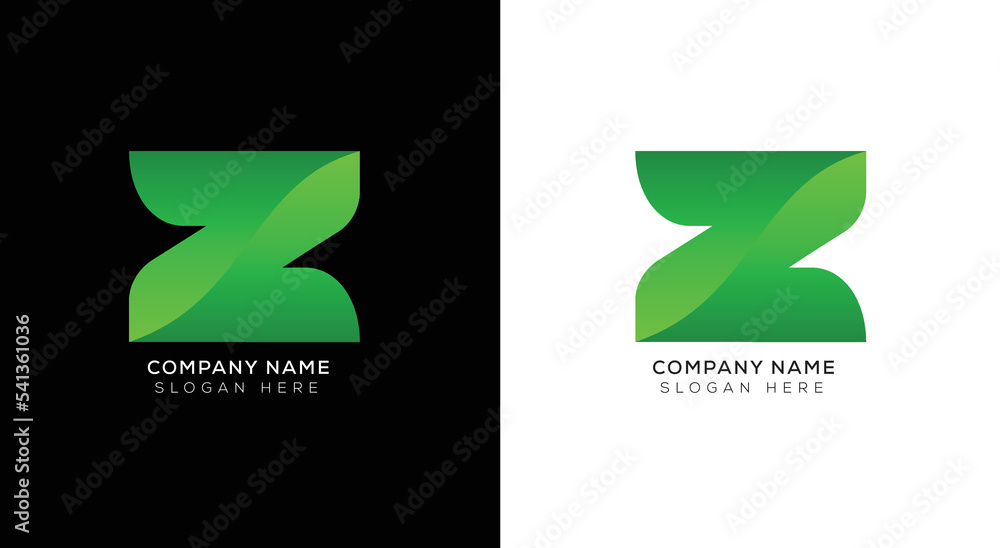 Modern minimal letter z logo design with gradient Modern minimal letter z logo design with gradient