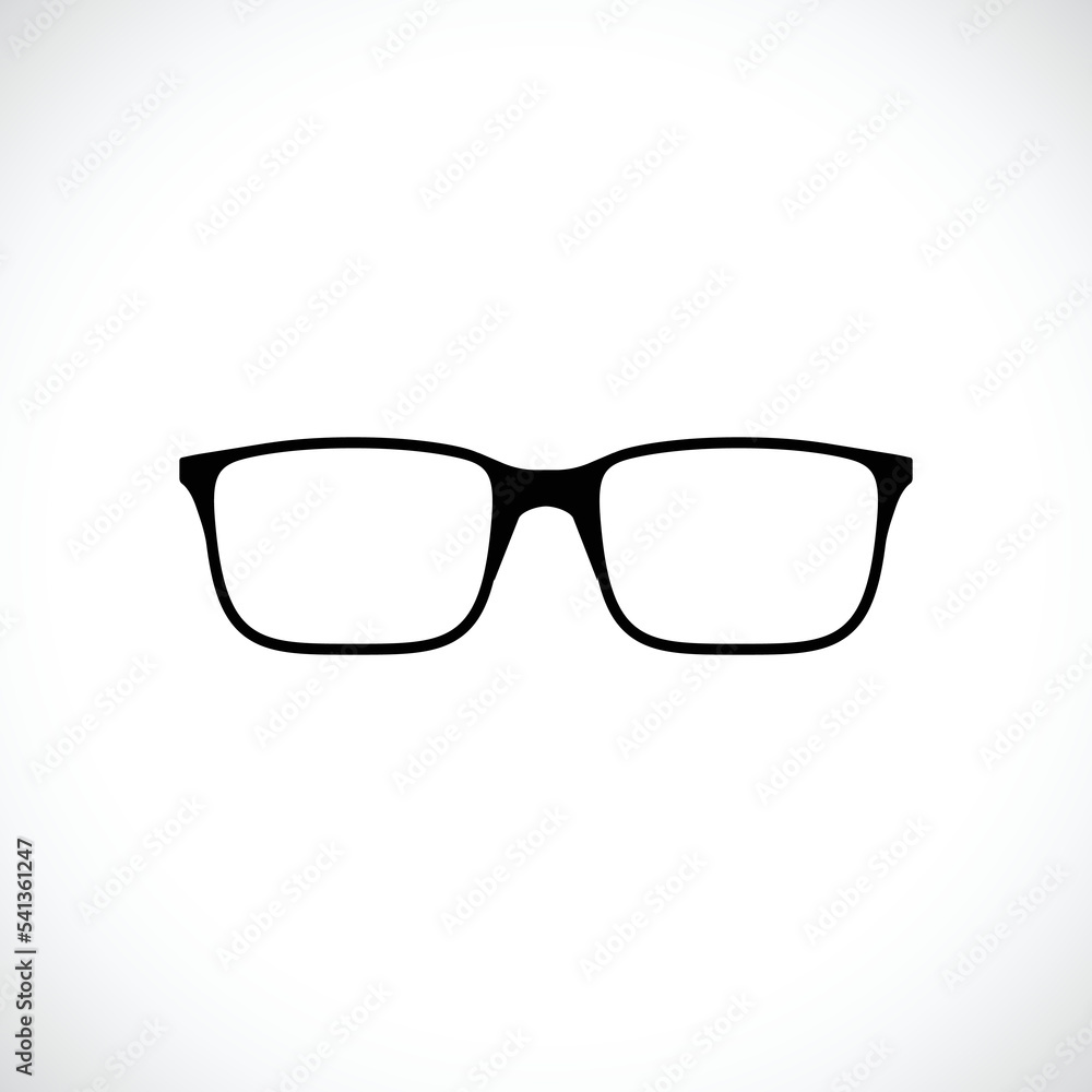 Glasses icon, eyeglasses sign and symbol. Vector illustration. Glasses icon, eyeglasses sign and symbol. Vector illustration.
