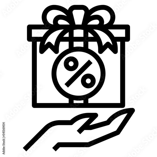 gift line icon photo