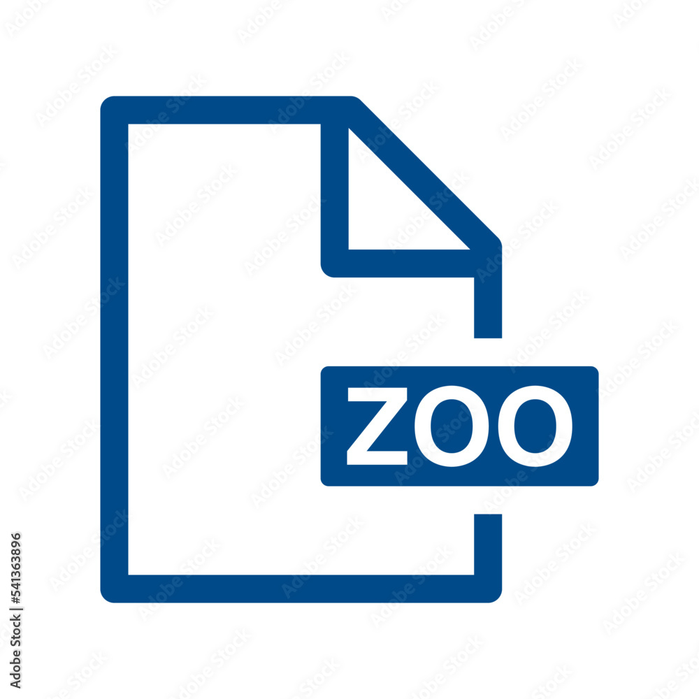 File document outline icon, ZOO symbol design illustration. File document outline icon, ZOO symbol design illustration.