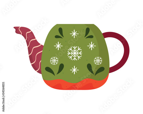 christmas teapot decorative