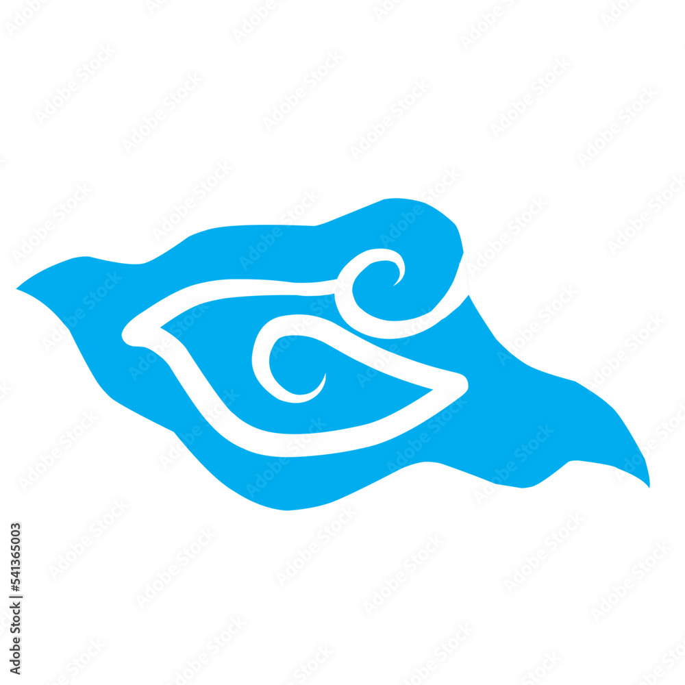 Obraz premium Batik Mega Mendung pattern