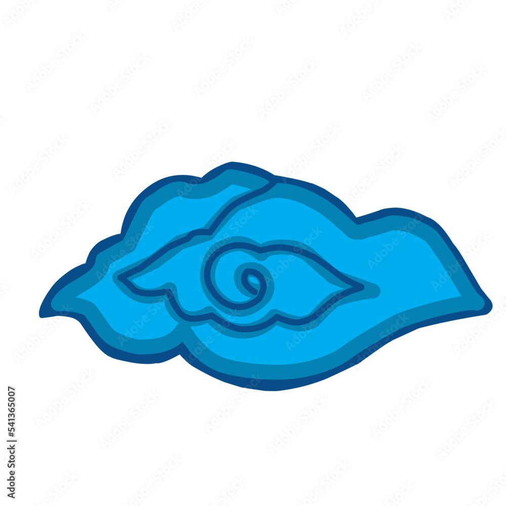 Fototapeta premium Batik Mega Mendung pattern