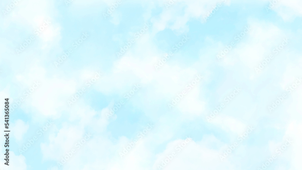 Cirrus Clouds in a Blue Sky banner background