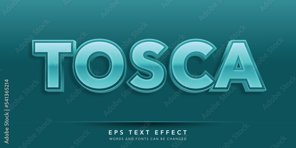 tosca 3d editable text effect tosca 3d editable text effect