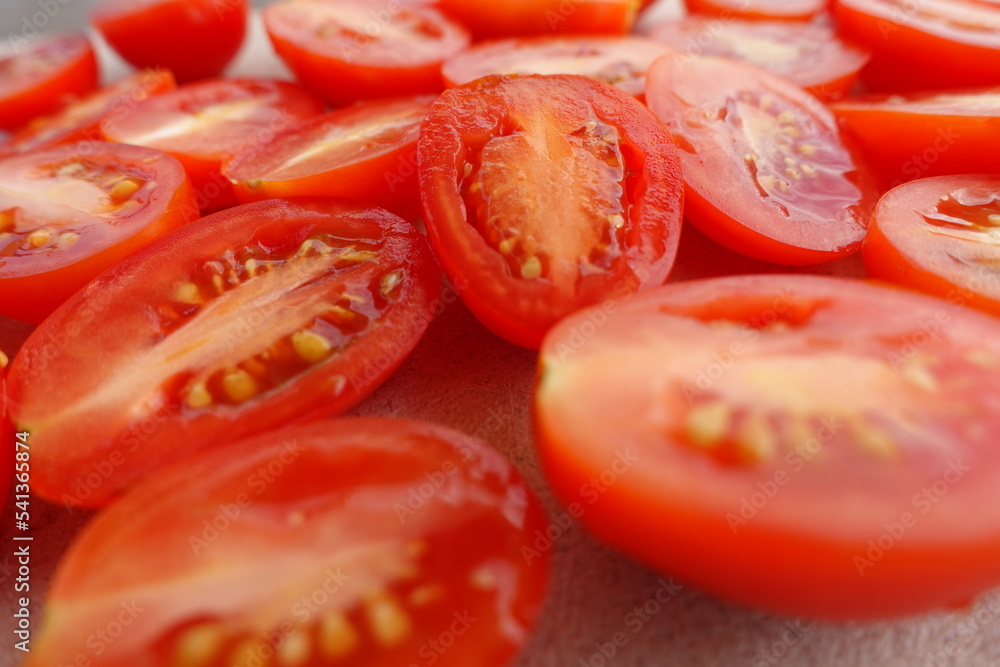 tomatoes on a plate, Close up .cherry tomatos tomatoes on a plate, Close up .cherry tomatos