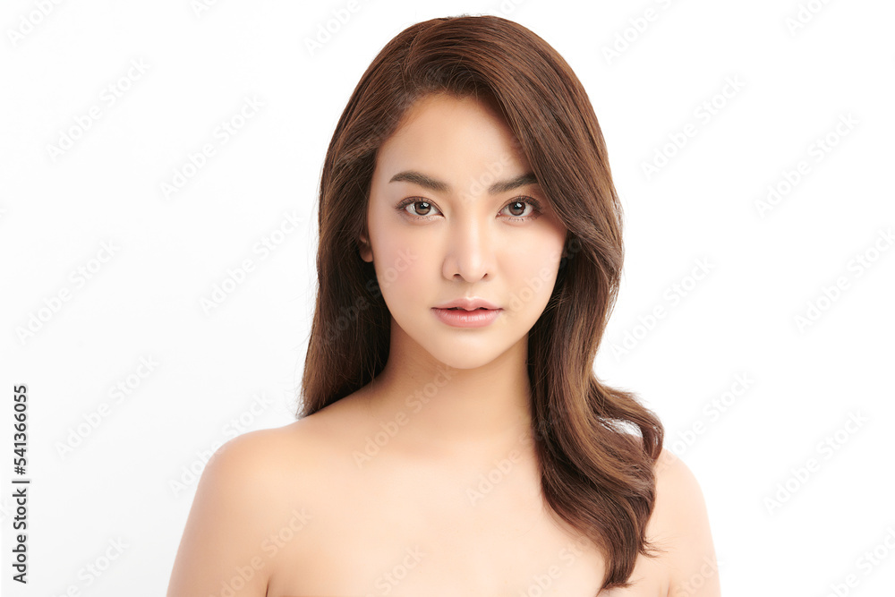 Beautiful young asian woman with clean fresh skin on white background, Face care, Facial treatment, Cosmetology, beauty and spa, Asian women portrait. Beautiful young asian woman with clean fresh skin on white background, Face care, Facial treatment, Cosmetology, beauty and spa, Asian women portrait.
