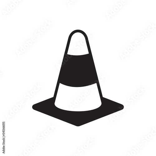 Safety Cone Icon Vector Design 