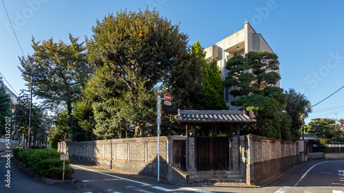 閑静な住宅街の道