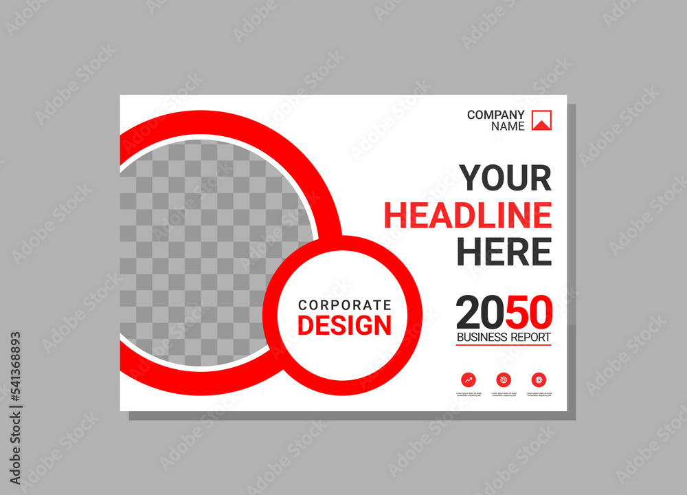 Modern business annual report horizontal Modern business annual report horizontal