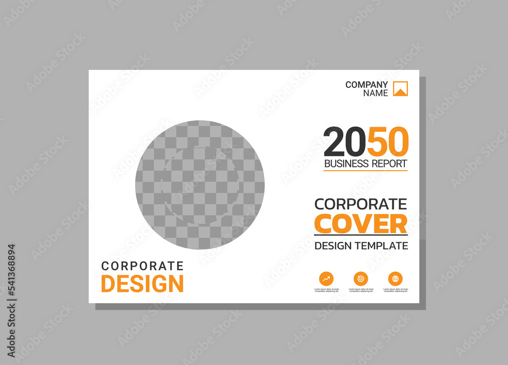 Modern business annual report horizontal Modern business annual report horizontal