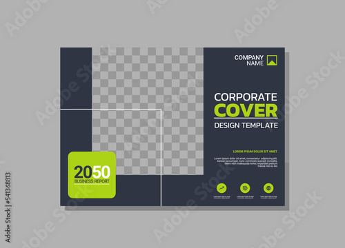 Modern business annual report horizontal
