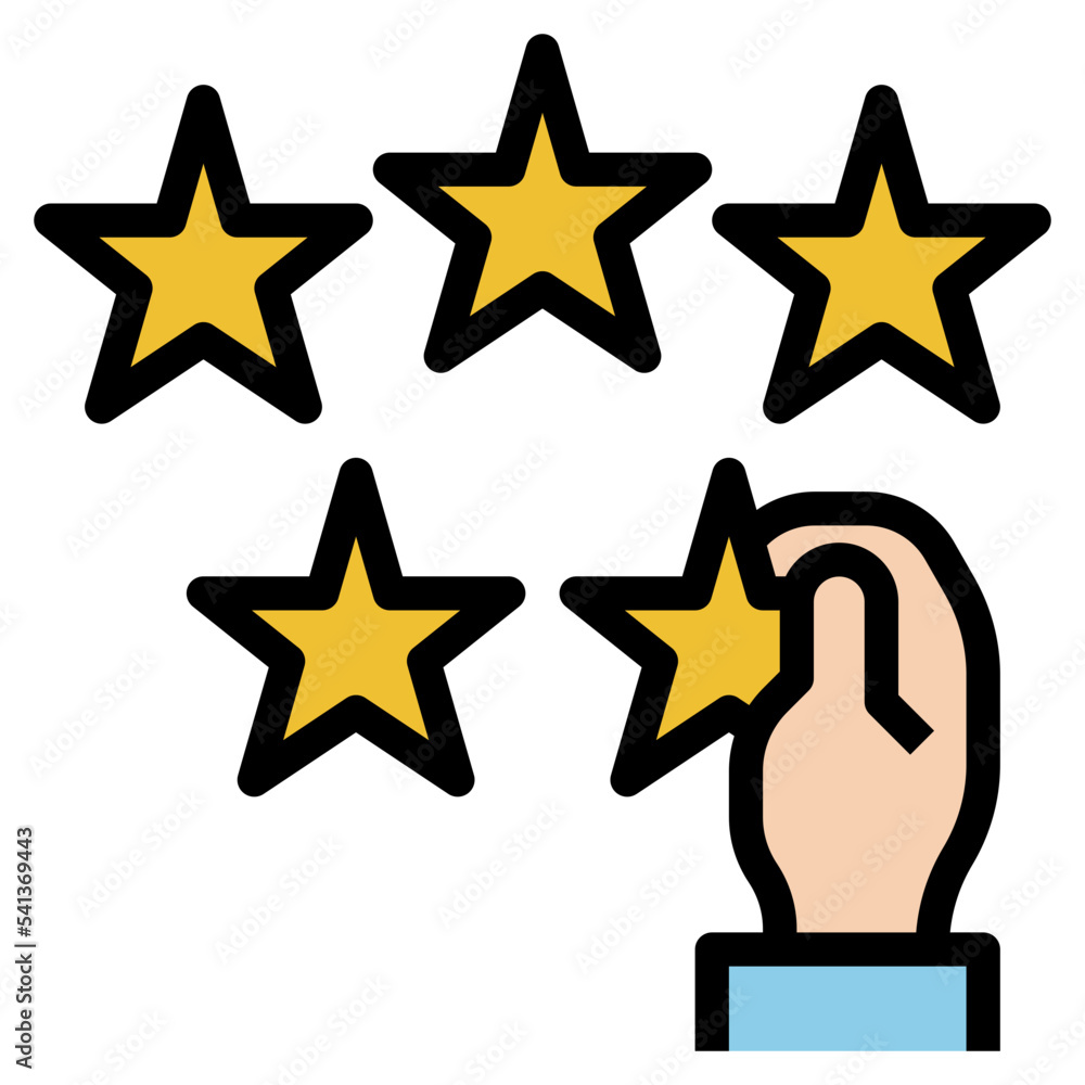 Fototapeta premium review filled color line