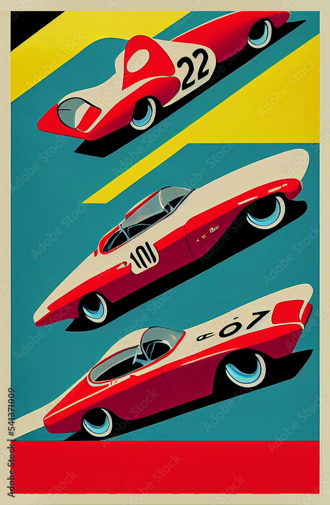 Racing car illustration Racing car illustration