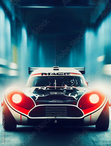 Racing car illustration