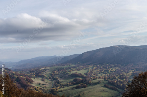 Panorama z połoniny Wetlińskiej - Bieszczady 