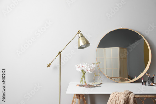 Dressing table with mirror,...