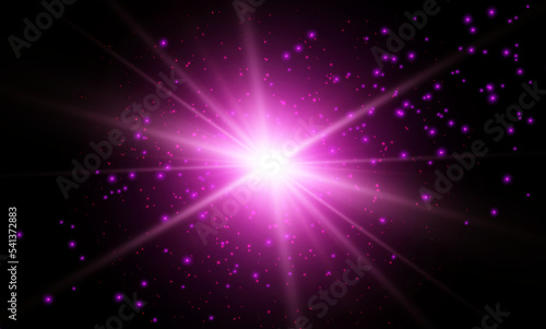 Fototapeta Naklejka Na Ścianę i Meble -  Colorful lens flare effect. vector illustration