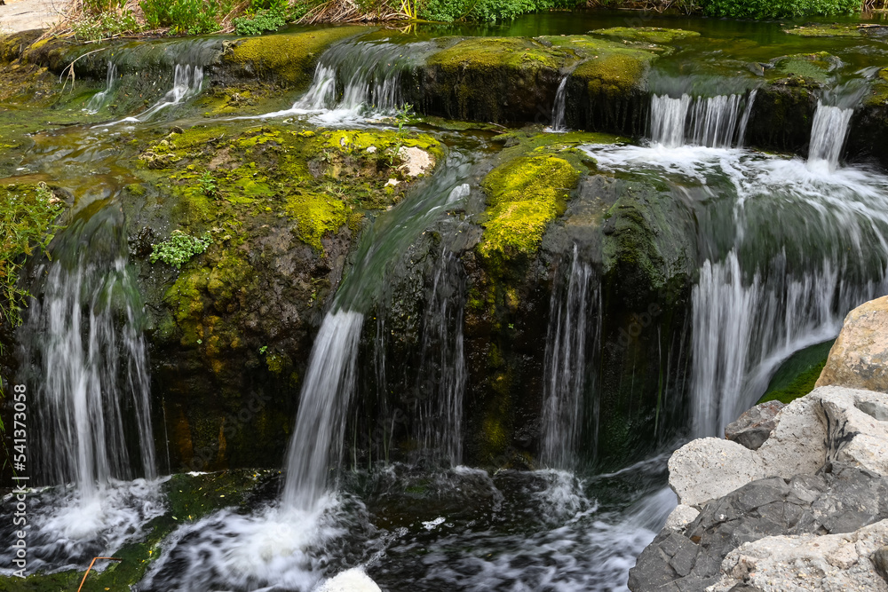 Fototapeta premium Stepped Waterfalls along Arroyo Conejo Creek, Wildwood Regional Park
