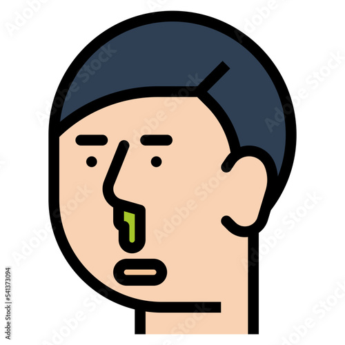 snot filled color line