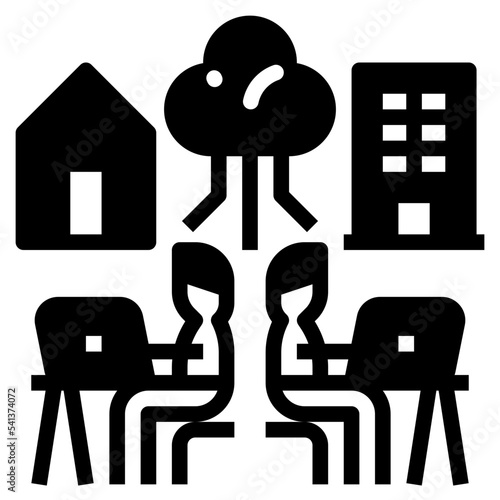 hybrid workplaces icon